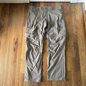 Kuhl Pants Mens 36x30 Renegade Convertible Stealth Zip Khaki Tan Hiking